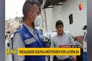 Cajamarca: fiscalizador municipal ataca por la espada a mototaxista intervenido