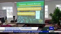Autoridades y micro empresarios se reúnen en Colón - Nex Noticias