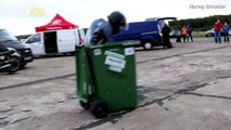 Watch These Adrenaline Junkies Attempt Guinness World Records in Wheelchairs, Toilets and Trash Bins