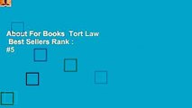 About For Books  Tort Law  Best Sellers Rank : #5