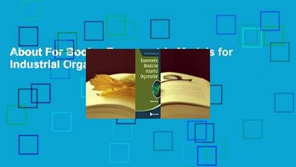 Master Econometric Models for Industrial Organization 📊