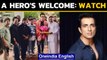 Sonu Sood welcomed with applause on film set: Watch | Oneindia News