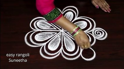 Cute easy ,rangoli kolam ,designs ,  simple muggulu