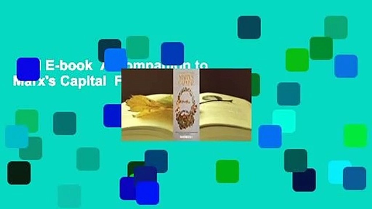 Full E-book  A Companion to Marx's Capital  For Kindle