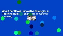 About For Books  Innovative Strategies in Teaching Nursing: Exemplars of Optimal Learning