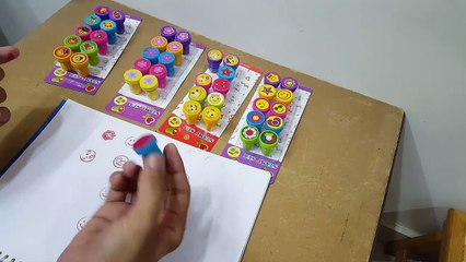 Unboxing and review of Kids Emoji Design Stamp Craft set