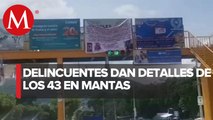 Aparecen mensajes en Iguala con detalles de nueva ruta de desaparición de normalistas
