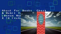 About For Books  Check & Debit Card Register (Bonus Notes Area/7 X 10 Inches): Checkbook