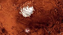 Il pianeta rosso salato e ghiacciato (sotto il polo sud)