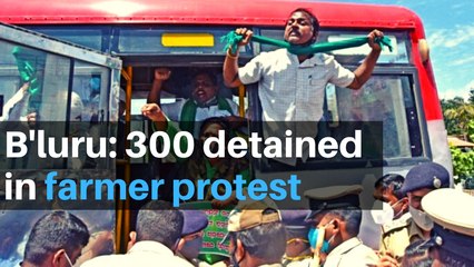 Thousands of angry farmers protest in Bengaluru