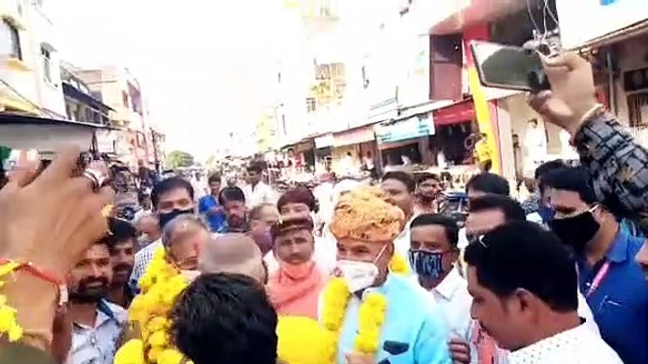 सांसद गुप्ता का राष्ट्रीय सह कोषाध्यक्ष बनने पर भाजपा ने किया भव्य स्वागत