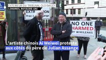 Ai Weiwei manifeste à Londres pour la libération de Julian Assange