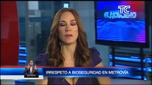 En Guayaquil persiste irrespeto a normas de bioseguirdad en metrovía