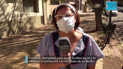 Vendían choripanes para pagar la obra social y le robaron la jubilación a la directora del jardín Barquito de Papel