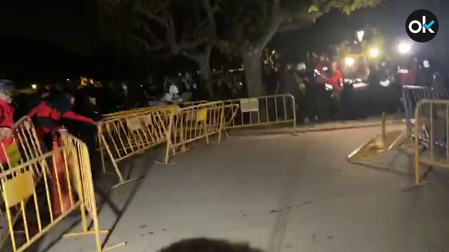 Radicales independentistas rompen los accesos de la Ciudadela tratando de llegar al Parlament