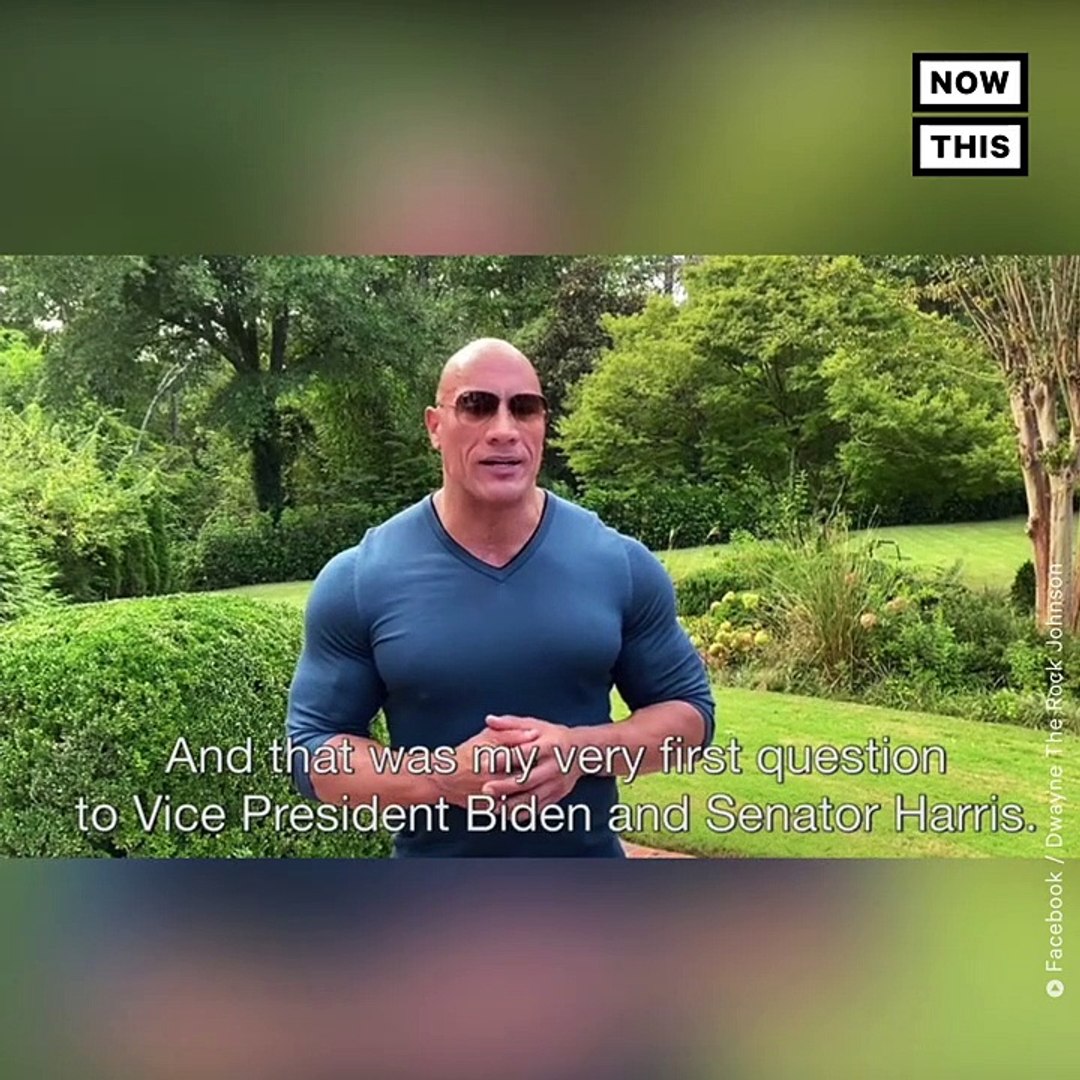 The Rock Endorses Joe Biden and Kamala Harris