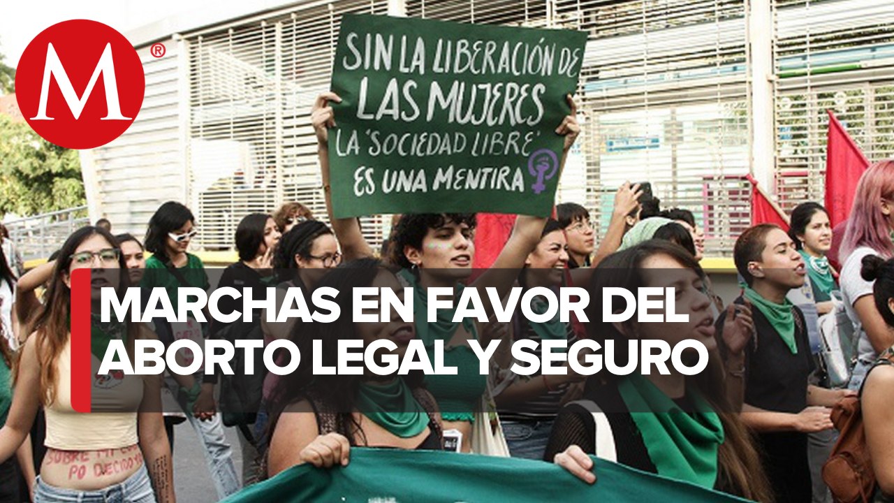 Mujeres marchan a favor del aborto en Jalisco