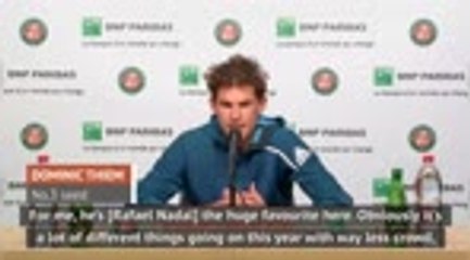 Nadal the 'huge favourite' at French Open - Thiem