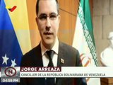 Canciller Arreaza sostuvo reunión telemática con su homólogo de Irán Yavad Zarif