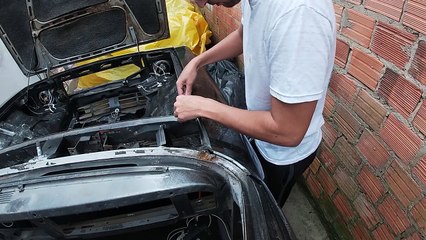 Chicote eletrico opala tech no cofre limpo ( modificacoes para o projeto )