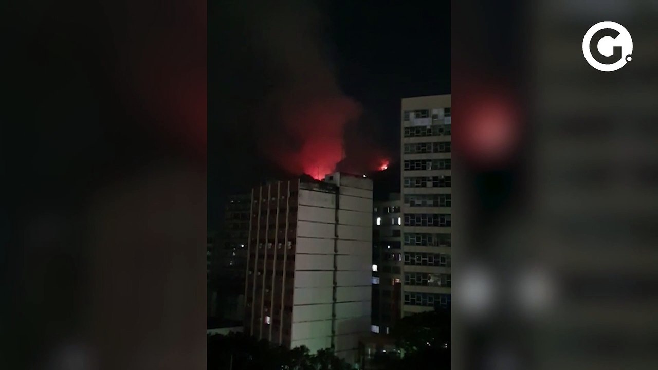 Fogo no centro de Vitória