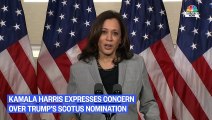 Kamala Harris- Trump, Amy Coney Barrett ‘Will Overturn The Affordable Care Act’  - NBC News NOW