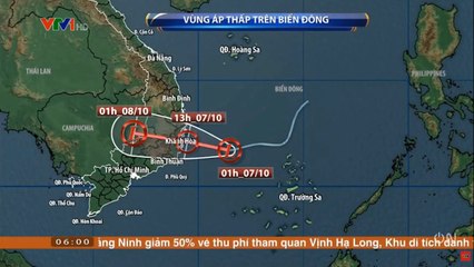 Tin Khẩn Cấp Áp Thấp Nhiệt Đới trong 24 Giờ tới