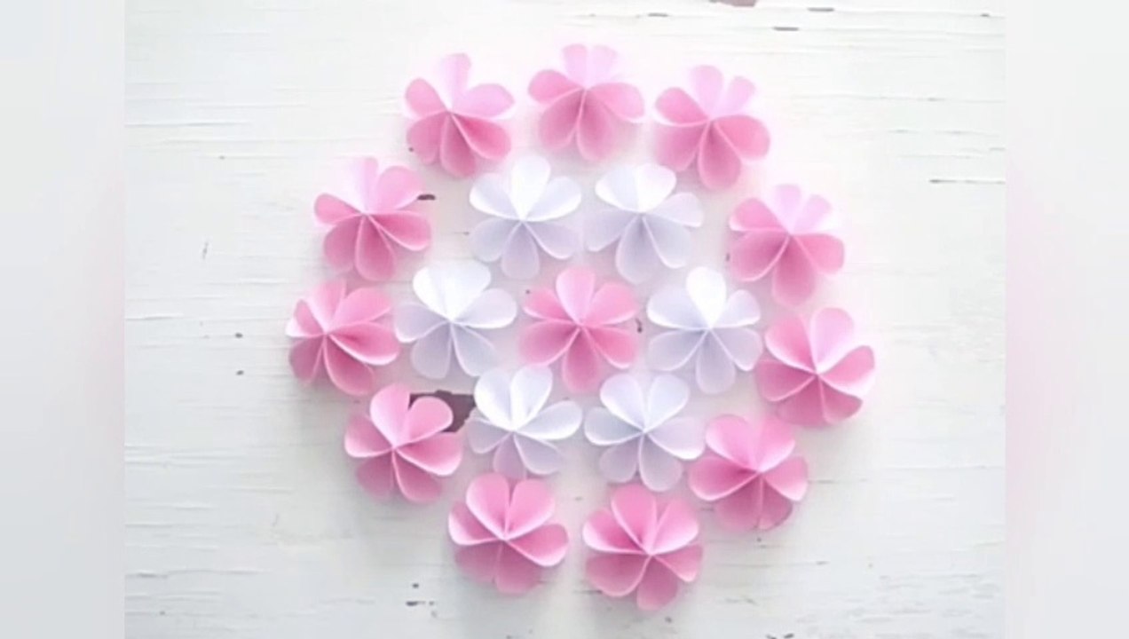 Flower Using paper / Craft / SCREEN ON