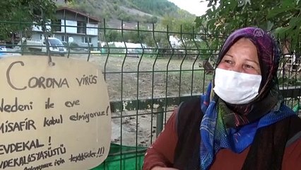 Kovid-19 nedeniyle misafir kabul etmediğini kapısına astığı yazıyla duyurdu - BARTIN