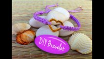 DIY Bracelet! Bracelet Making Tutorial with String and a Heart Charm