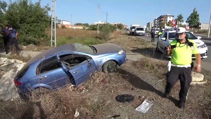 -Komiser yardımcısı ve mühendis eşi kazada yaralandı