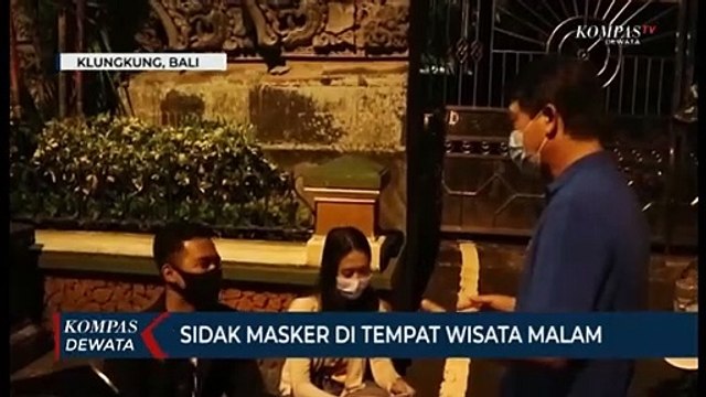 Bupati Sidak Masker Di WIsata Malam
