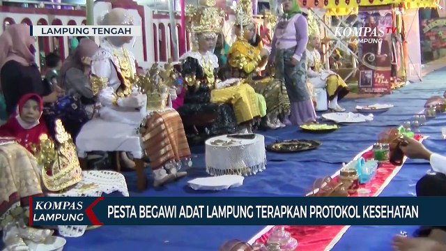 Berlangsung di Tengah Pandemi, Pesta Begawi Adat Lampung Terapkan Protokol Kesehatan