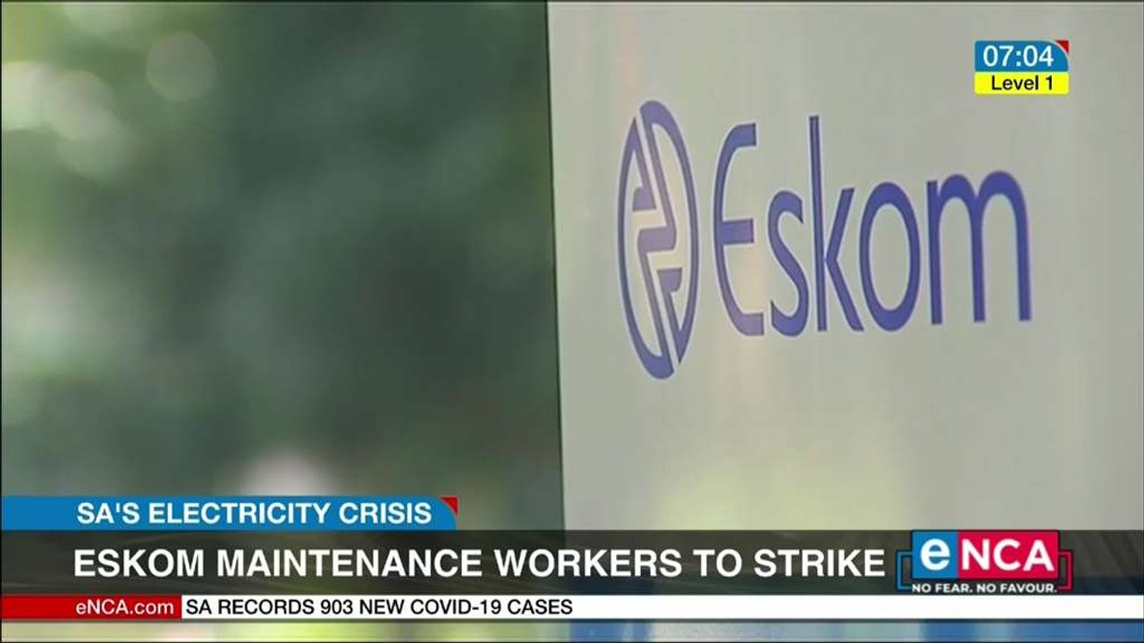 Eskom maintenance workers to strike