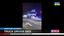 Truck driver dies in freak accident