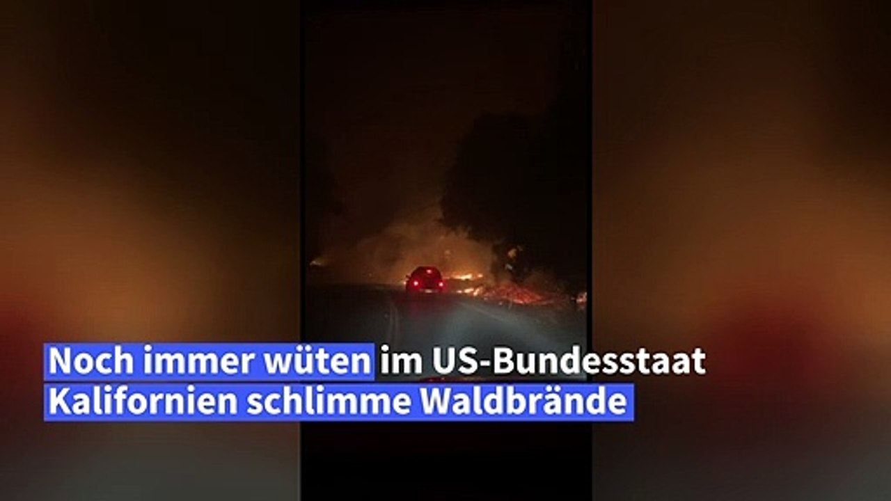 Autofahrt durch das Flammeninfermo