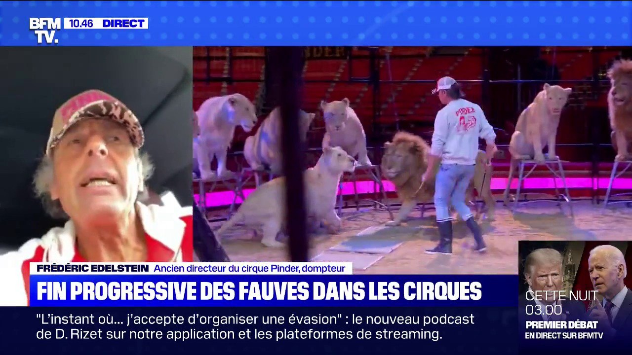 L'ancien directeur du cirque Pinder estime que les animaux sont "très heureux avec l'être humain"