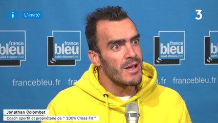Jonathan Colombet, coach sportif et propriétaire de la salle "100% Cross Fit" à Saint-Just-Saint-Rambert
