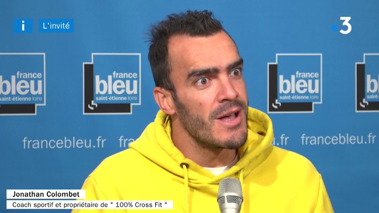 Jonathan Colombet, coach sportif et propriétaire de la salle "100% Cross Fit" à Saint-Just-Saint-Rambert