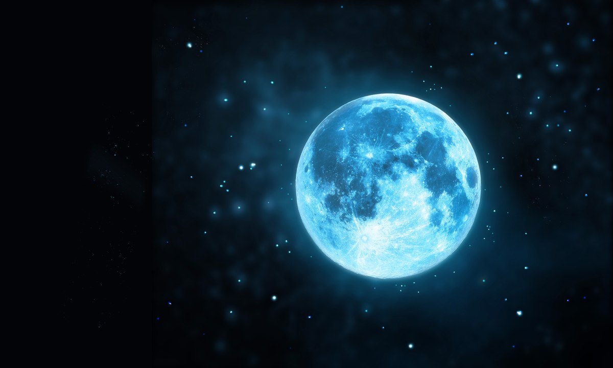 Luna azul en Halloween