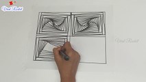 Relaxing Spiral Drawing | Abstract Art Therapy | Amazing 3D Pattern Spiral Drawing | #8 | Viral Rocket