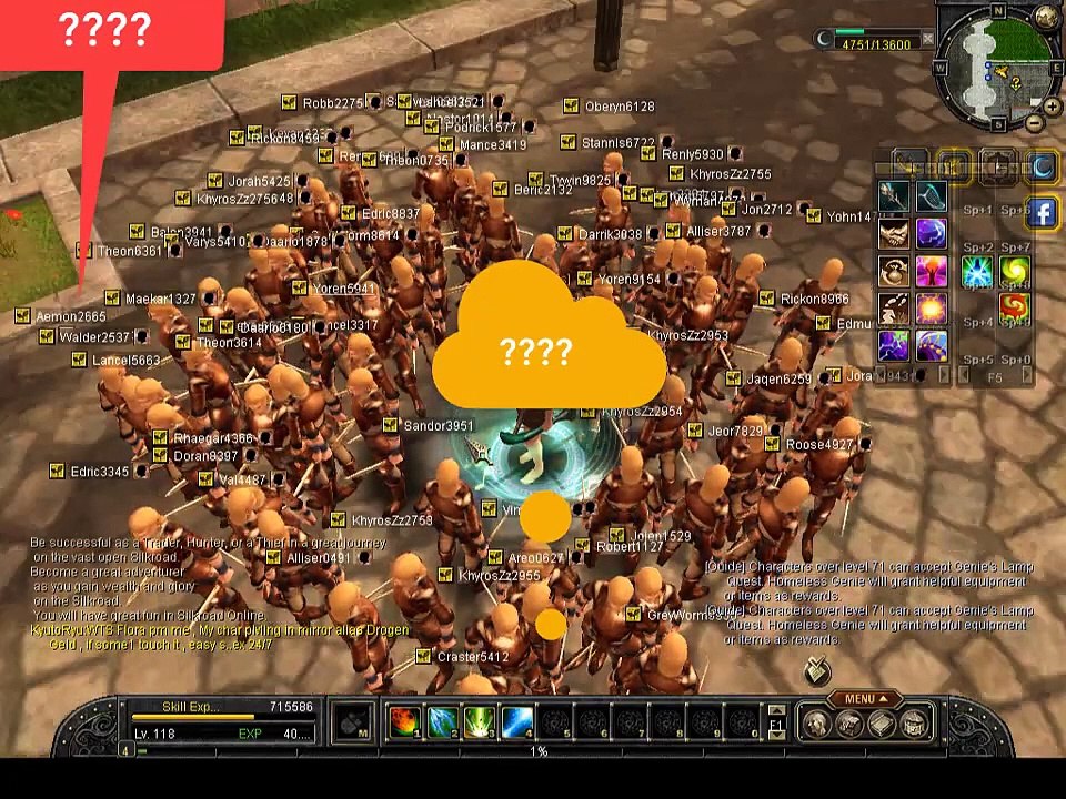 silkroad online servers are full . full of shit ....thousands of non moving bots