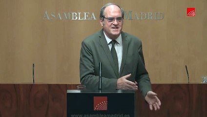 Gabilondo: "La Comunidad de Madrid no puede estar ausente viendo la intervención del Gobierno"