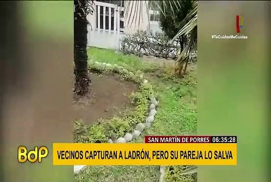 San Martín de Porres: vecinos capturan a ladrón, pero es liberado por su pareja