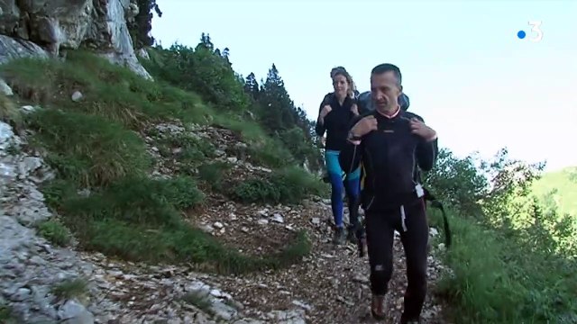 Traversée de la Dent de Crolles Glaz-Annette - Tournage France 3 Alpes - 02/07/2019