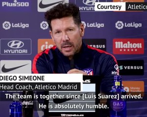 Télécharger la video: Simeone delighted with Suarez effect at Atleti