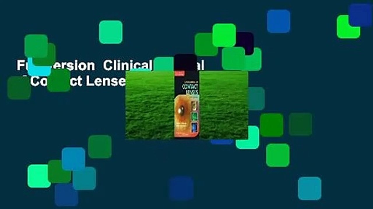 Full version  Clinical Manual of Contact Lenses  Review