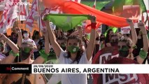 Argentinien: Frauen demonstrieren für Recht auf Abtreibung