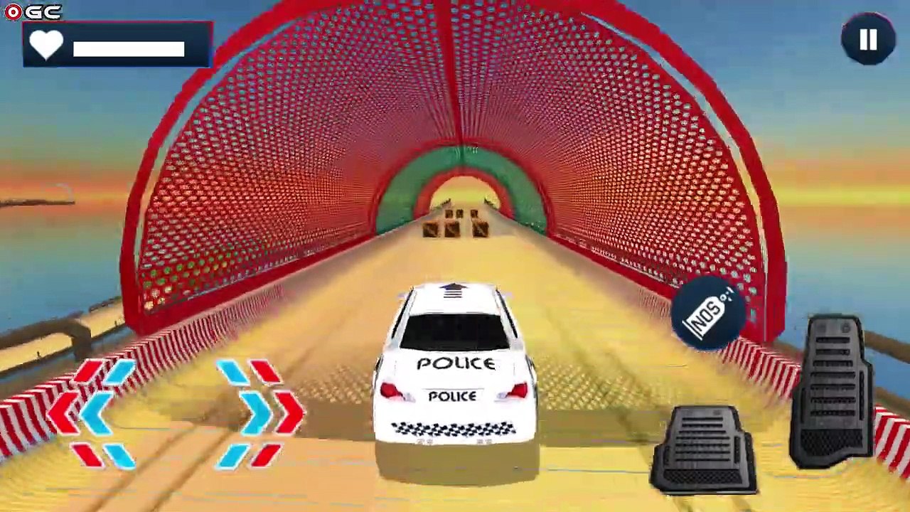 Police Mega Ramp Stunts Car Stunts Games - Impossible Police Car - Android GamePlay #2