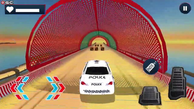 Police Mega Ramp Stunts Car Stunts Games - Impossible Police Car - Android GamePlay #2